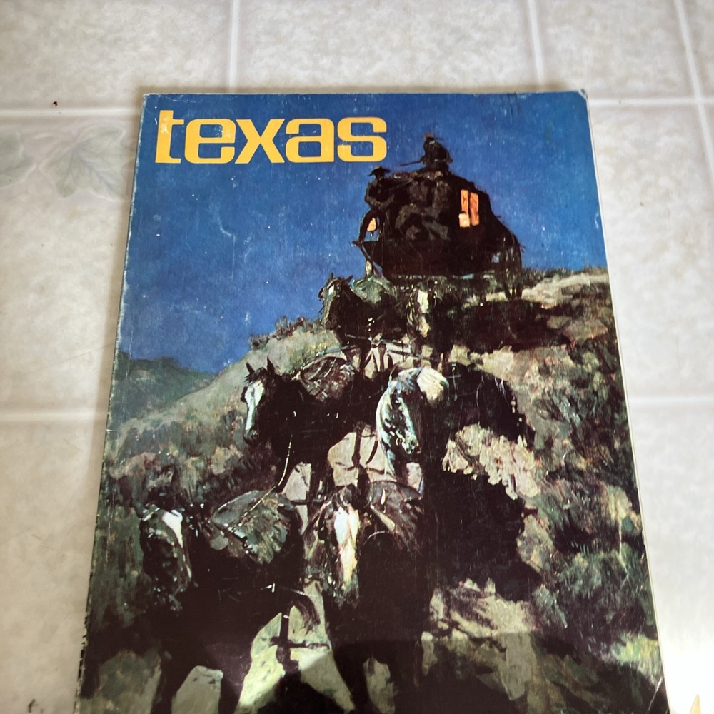 60s-70s TEXAS LAND OF CONTRAST GUIDEBOOK TEXAS HIGHWAY DEPT Tourist travel guide